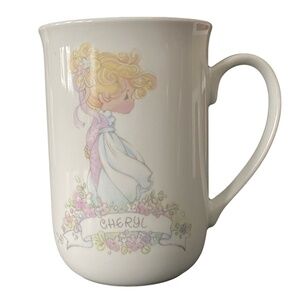 Vintage 1990 Precious Moments Cheryl Mug | Enesco Your Name is a Precious Gift